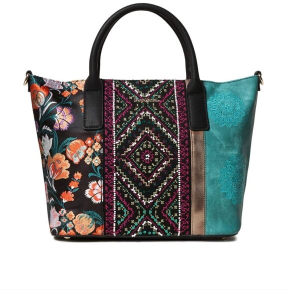 NEW Desigual Borsa Donna between Holbox mini tote cross body purse - Picture 9 of 9